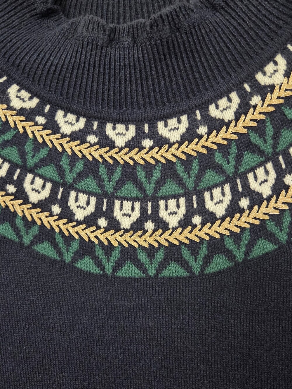 Talbots Navy Sweater Dress High Neck Pullover Womens Size Small City Chic Cozy - Picture 5 of 10